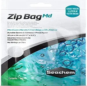 *SEACHEM ZIP BAG LGE MESH 19X17 Wirral Aquatics