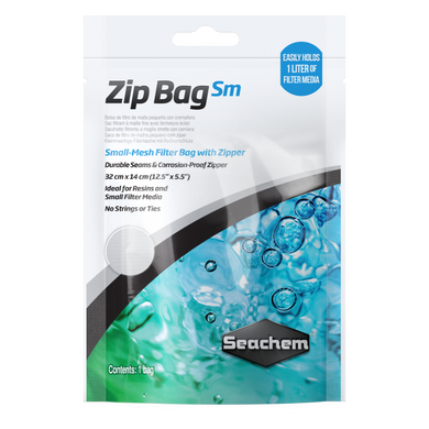 *SEACHEM ZIP BAG LGE MESH 19X17 Wirral Aquatics