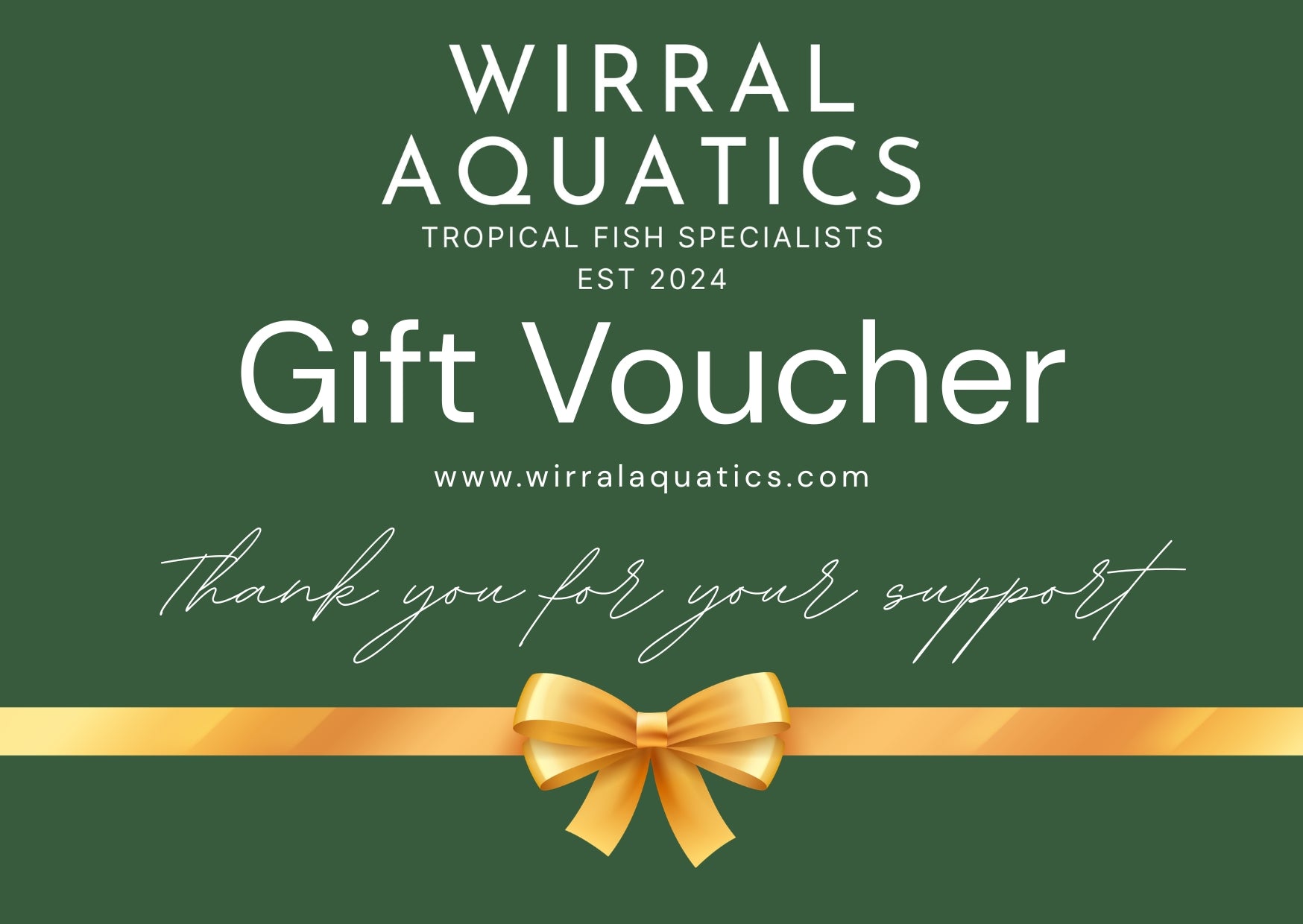 Wirral Aquatics Gift Card