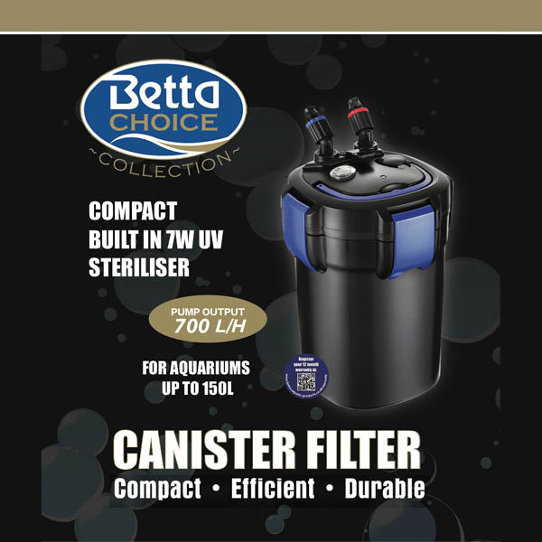 Betta Choice 700 UV Canister Filter <150L