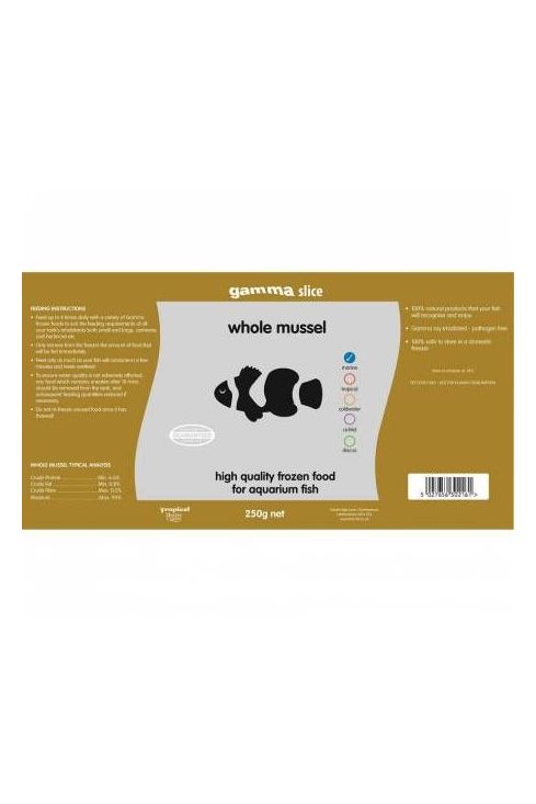 TMC Gamma Slice Whole Mussel 250g