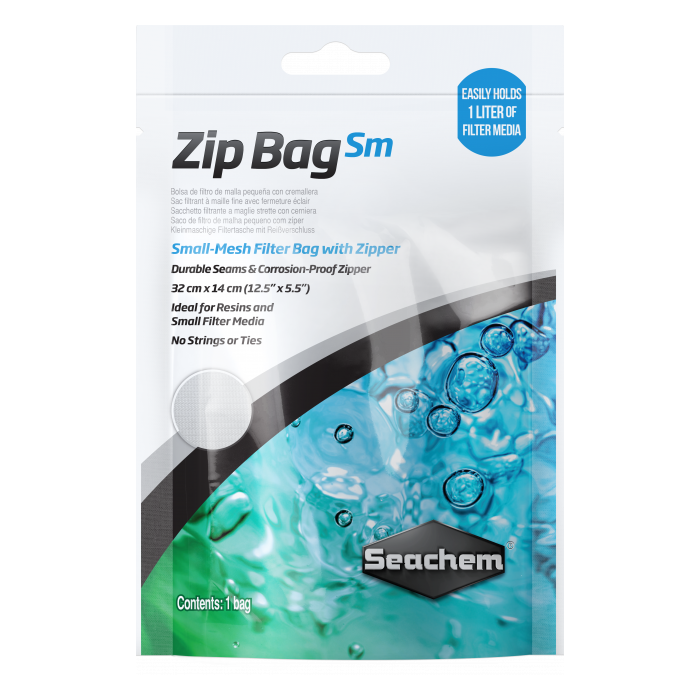 *SEACHEM ZIP BAG LGE MESH 19X17 Wirral Aquatics