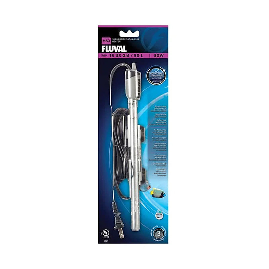 Fluval Submersible Aquarium Heater  50w