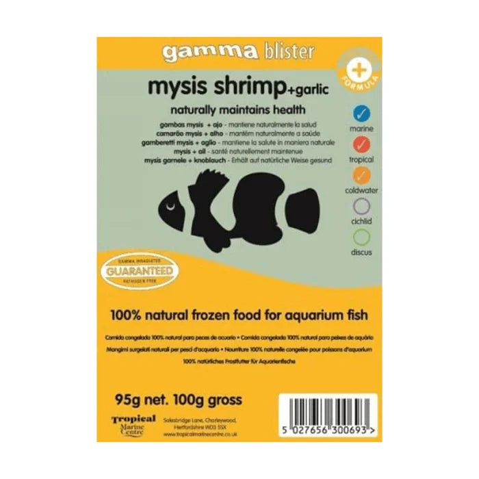 TMC Gamma Blister Mysis Shrimp + Garlic 100g