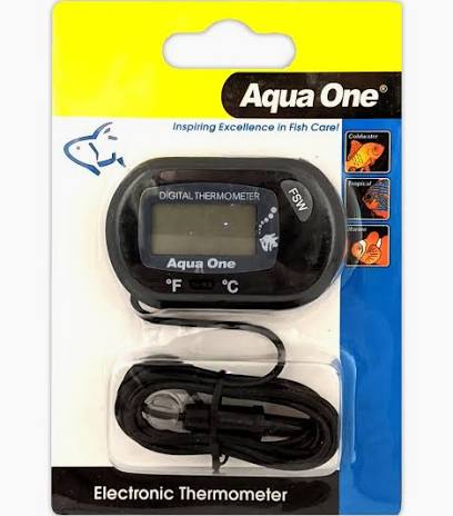 Aqua One LCD Electronic Outside-Tank Thermometer